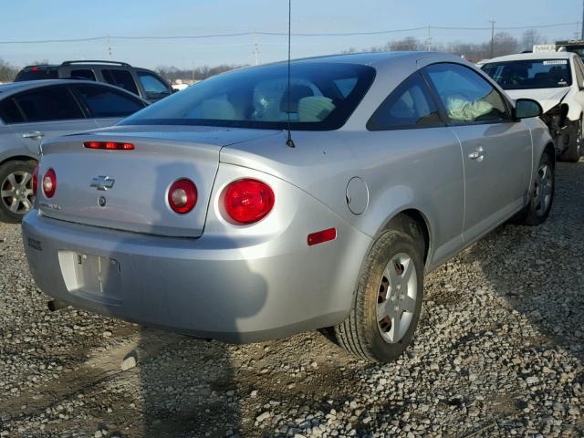 1G1AK15F767711298 - 2006 CHEVROLET COBALT LS SILVER photo 4