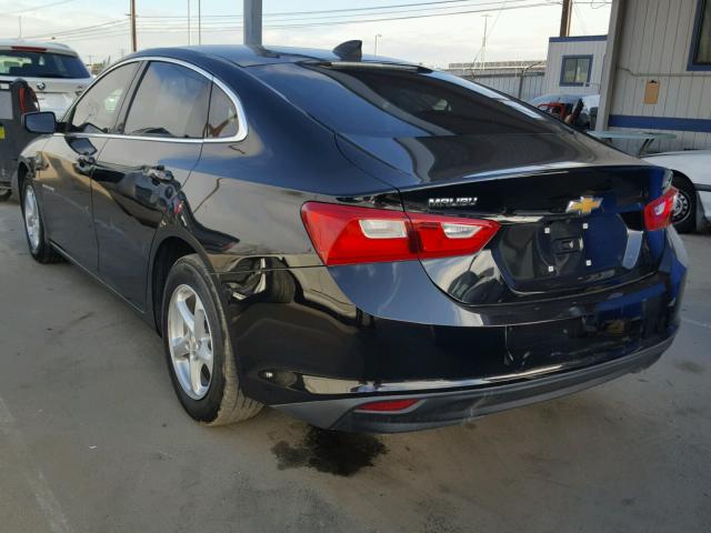 1G1ZB5ST7GF264113 - 2016 CHEVROLET MALIBU LS შავი ფოტო 3