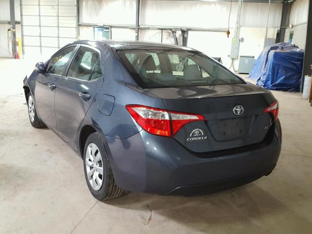 2T1BURHE6FC240427 - 2015 TOYOTA COROLLA GRAY photo 3