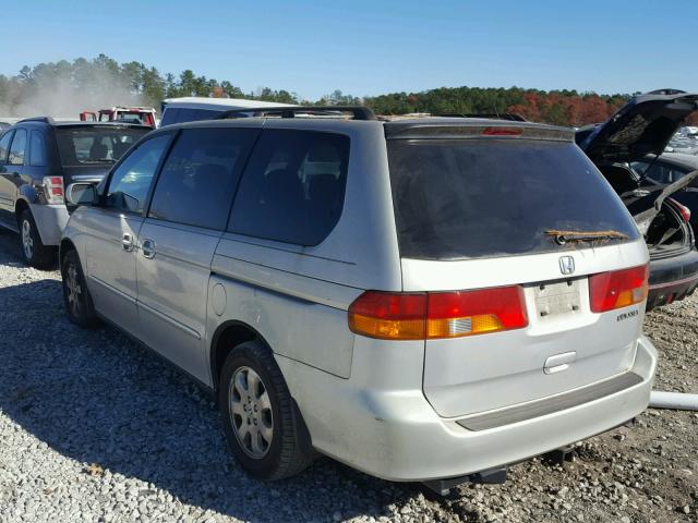 2HKRL189X2H567684 - 2002 HONDA ODYSSEY EX SILVER photo 3