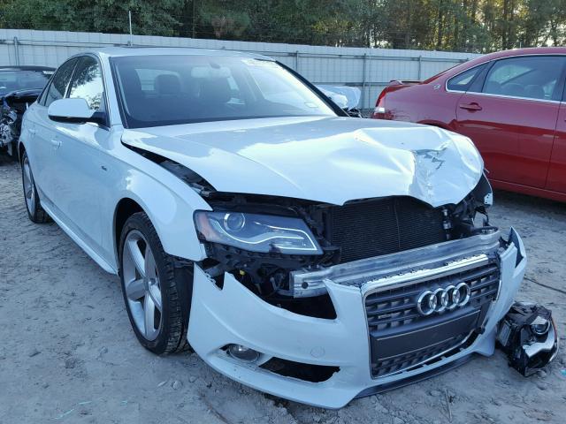 WAUKFAFL8CA116749 - 2012 AUDI A4 PRESTIG WHITE photo 1