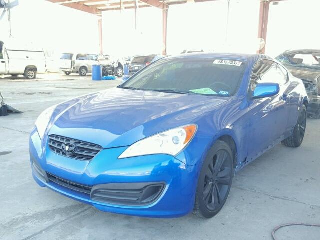 KMHHT6KDXAU040492 - 2010 HYUNDAI GENESIS CO BLUE photo 2