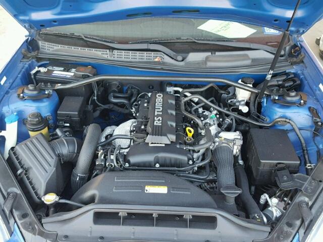 KMHHT6KDXAU040492 - 2010 HYUNDAI GENESIS CO BLUE photo 7