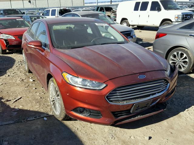 3FA6P0K91ER183990 - 2014 FORD FUSION TIT BURGUNDY photo 1