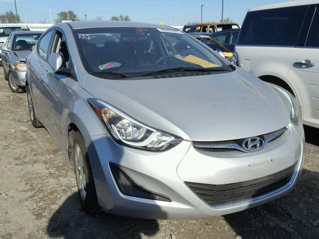 5NPDH4AE9GH708837 - 2016 HYUNDAI ELANTRA SE SILVER photo 1