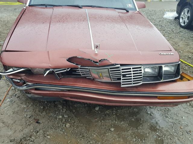 1G3AM19X1GG332853 - 1986 OLDSMOBILE CUTLASS CI 棕色 照片 9