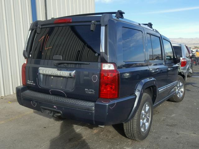 1J8HG58226C357410 - 2006 JEEP COMMANDER BLUE photo 4