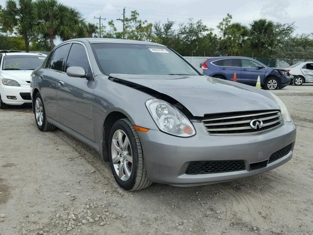 JNKCV51F46M616167 - 2006 INFINITI G35 SILVER photo 1