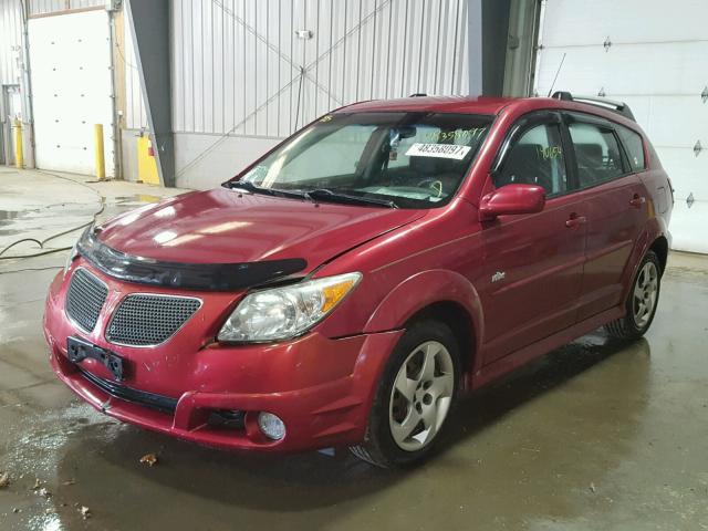 5Y2SL65866Z442044 - 2006 PONTIAC VIBE RED photo 2