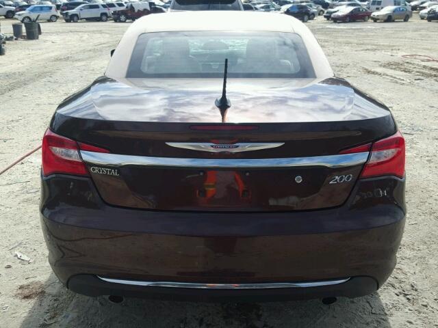 1C3BCBEG3DN601286 - 2013 CHRYSLER 200 TOURIN BROWN photo 9