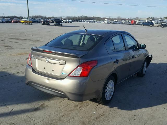 3N1CN7AP9GL870929 - 2016 NISSAN VERSA S GRAY photo 4