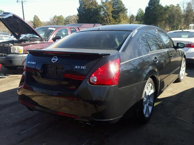 1N4BA41E87C812765 - 2007 NISSAN MAXIMA SE BLACK photo 4