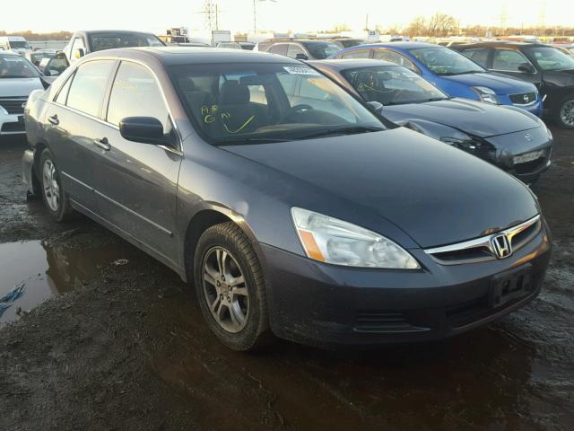 1HGCM56787A075795 - 2007 HONDA ACCORD EX GRAY photo 1