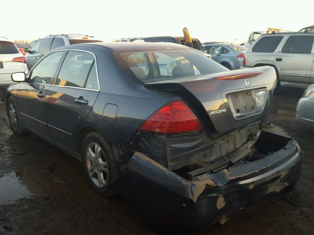 1HGCM56787A075795 - 2007 HONDA ACCORD EX GRAY photo 3