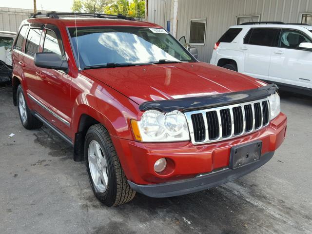 1J4HR58N85C530576 - 2005 JEEP GRAND CHER RED photo 1