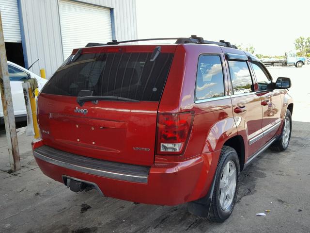 1J4HR58N85C530576 - 2005 JEEP GRAND CHER RED photo 4