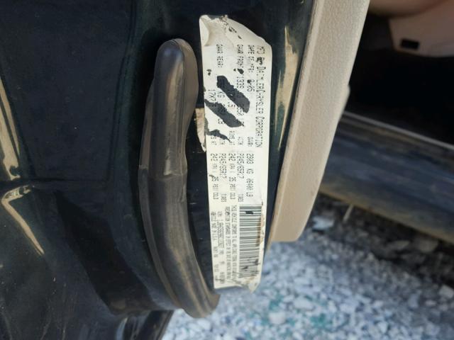 1J8HG58286C123627 - 2006 JEEP COMMANDER მწვანე ფოტო 10