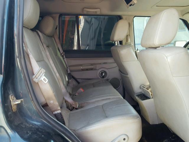 1J8HG58286C123627 - 2006 JEEP COMMANDER მწვანე ფოტო 6