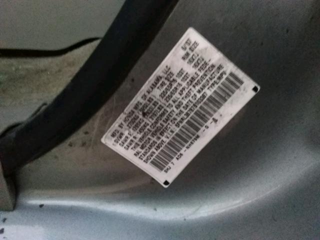 5FNRL38787B103387 - 2007 HONDA ODYSSEY EX SILVER photo 10