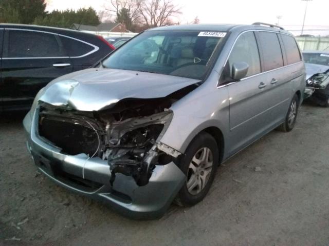 5FNRL38787B103387 - 2007 HONDA ODYSSEY EX SILVER photo 2