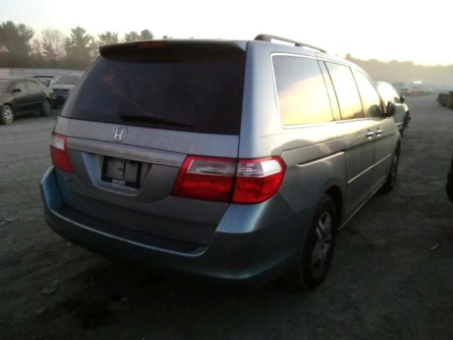 5FNRL38787B103387 - 2007 HONDA ODYSSEY EX SILVER photo 4