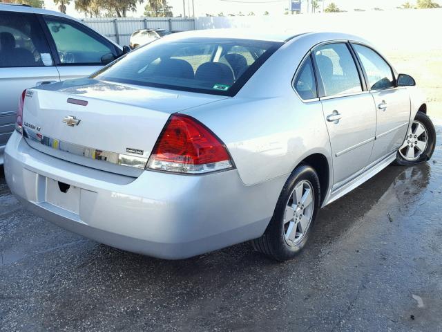 2G1WG5EK7B1311356 - 2011 CHEVROLET IMPALA LT SILVER photo 4