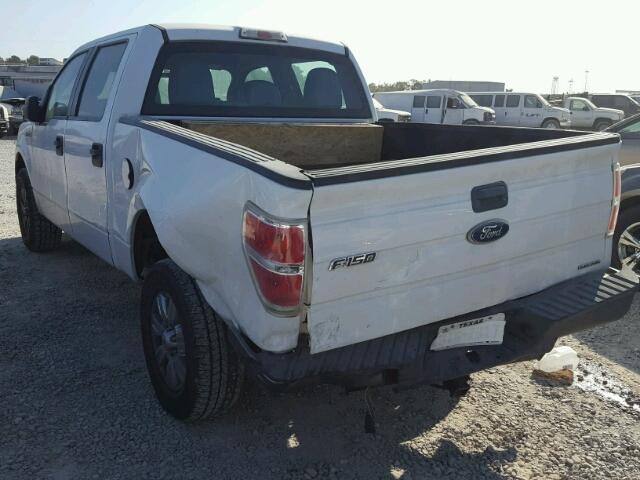 1FTEW1CMXCFB26943 - 2012 FORD F150 SUPER WHITE photo 3