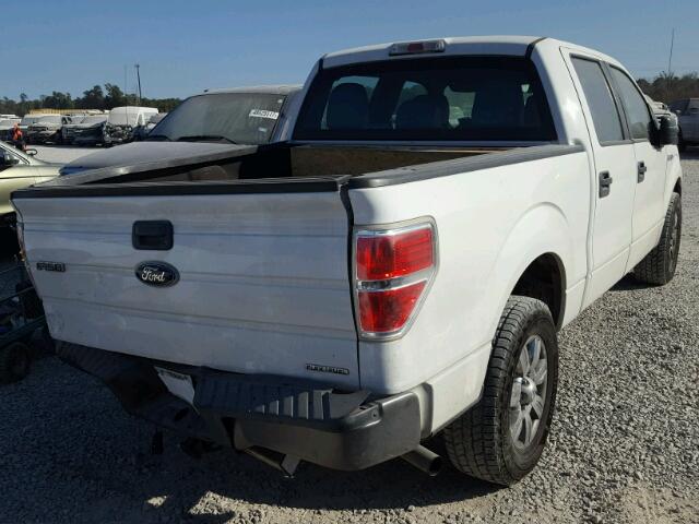 1FTEW1CMXCFB26943 - 2012 FORD F150 SUPER WHITE photo 4