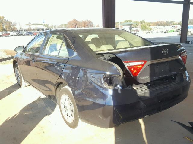 4T1BF1FKXFU994742 - 2015 TOYOTA CAMRY LE 蓝色 照片 3