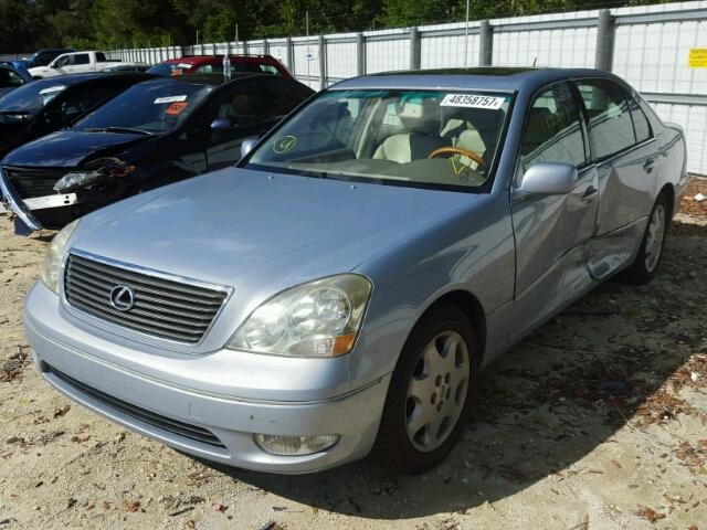 JTHBN30F230119297 - 2003 LEXUS LS 430 BLUE photo 2