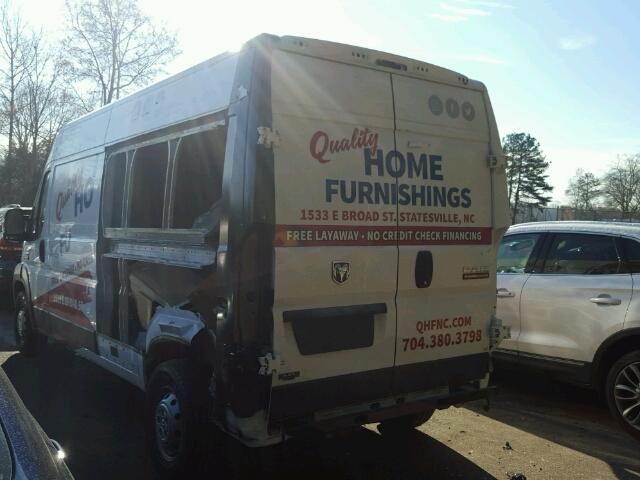 3C6TRVDGXHE505125 - 2017 RAM PROMASTER 白色 照片 3