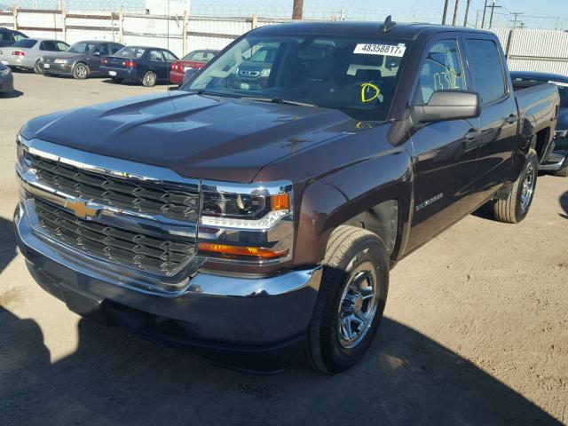 3GCPCNEC2GG188483 - 2016 CHEVROLET SILVERADO BROWN photo 2