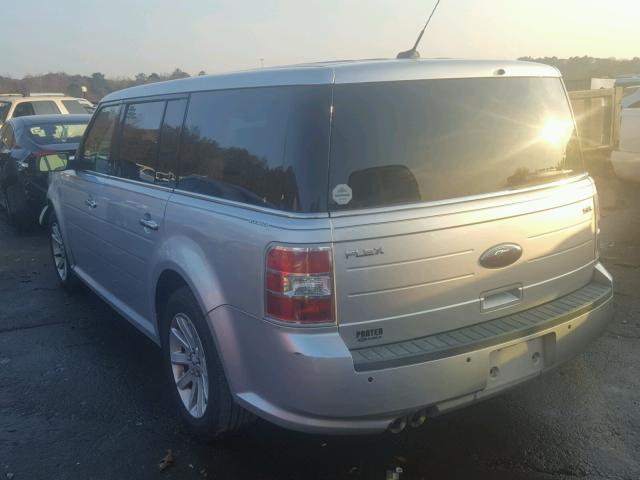 2FMGK5CCXBBD19317 - 2011 FORD FLEX SEL SILVER photo 3