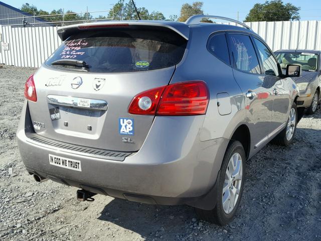 JN8AS5MT3DW008052 - 2013 NISSAN ROGUE S TAN photo 4