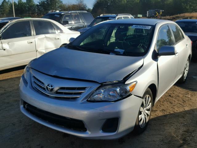 5YFBU4EE6DP124052 - 2013 TOYOTA COROLLA BA SILVER photo 2