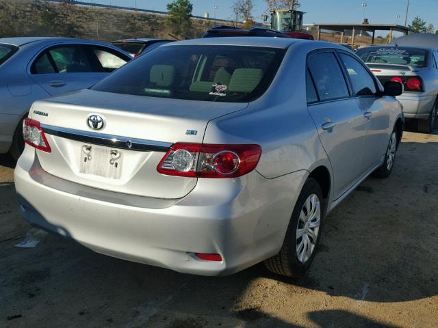 5YFBU4EE6DP124052 - 2013 TOYOTA COROLLA BA SILVER photo 4