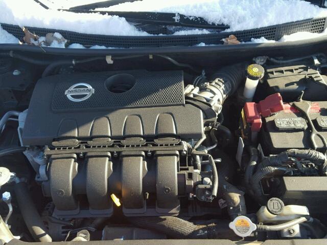 3N1AB7AP5EL640740 - 2014 NISSAN SENTRA S GRAY photo 7