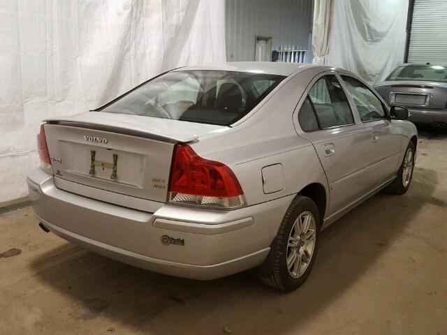 YV1RH592672614576 - 2007 VOLVO S60 2.5T SILVER photo 4