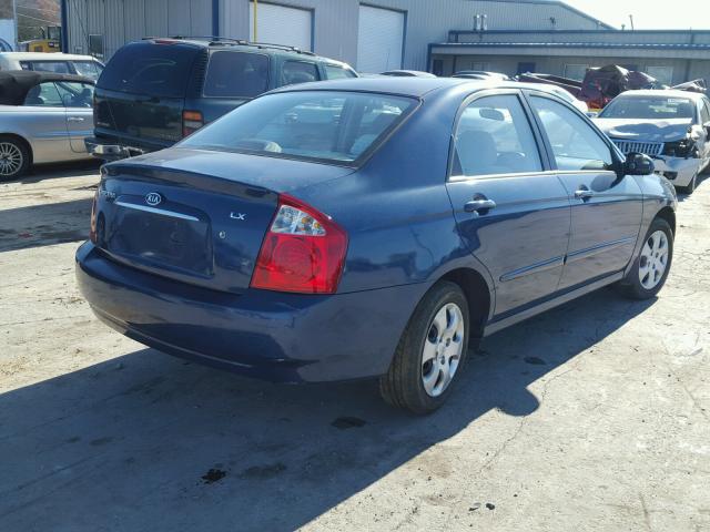 KNAFE121845056779 - 2004 KIA NEW SPECTR BLUE photo 4