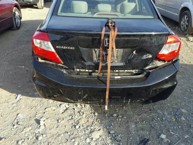 19XFB2F81CE019035 - 2012 HONDA CIVIC EX შავი ფოტო 9
