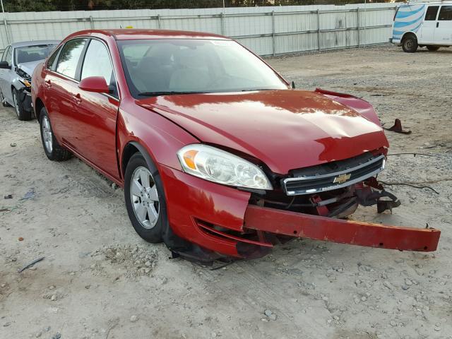 2G1WT58K181298166 - 2008 CHEVROLET IMPALA LT RED photo 1