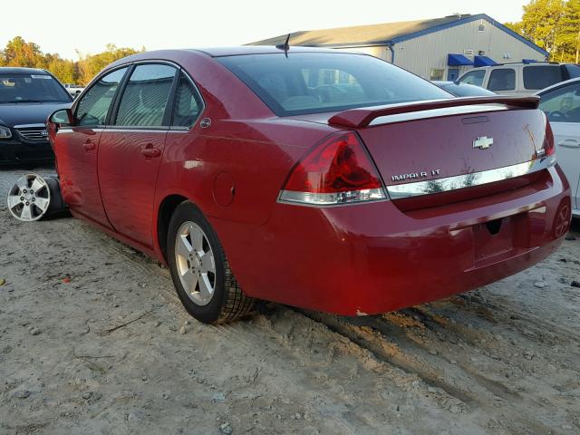 2G1WT58K181298166 - 2008 CHEVROLET IMPALA LT RED photo 3