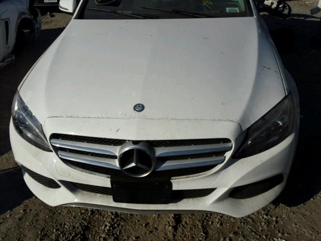 55SWF4JB7HU187569 - 2017 MERCEDES-BENZ C 300 WHITE photo 9