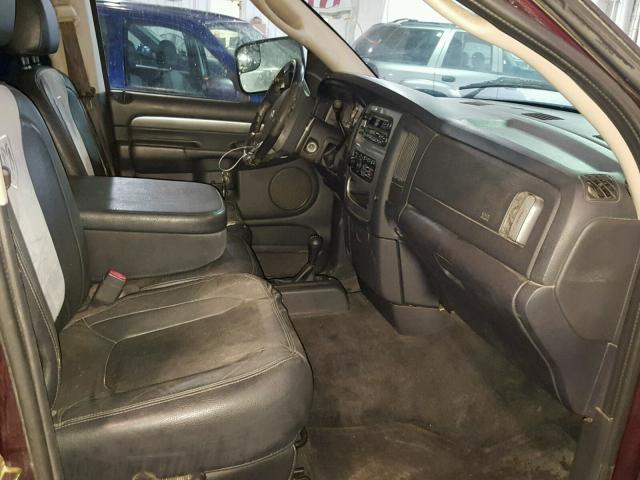 3D7KS28C35G723265 - 2005 DODGE RAM 2500 S შავი ფოტო 5