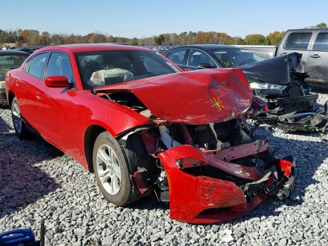 2C3CDXBG3FH741031 - 2015 DODGE CHARGER SE RED photo 1