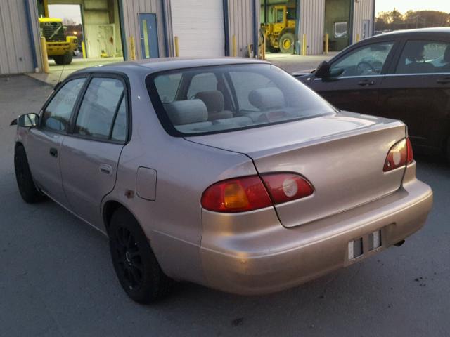 2T1BR12E61C440955 - 2001 TOYOTA COROLLA CE TAN photo 3