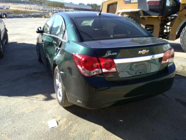 1G1PC5SB9E7133722 - 2014 CHEVROLET CRUZE LT GREEN photo 3