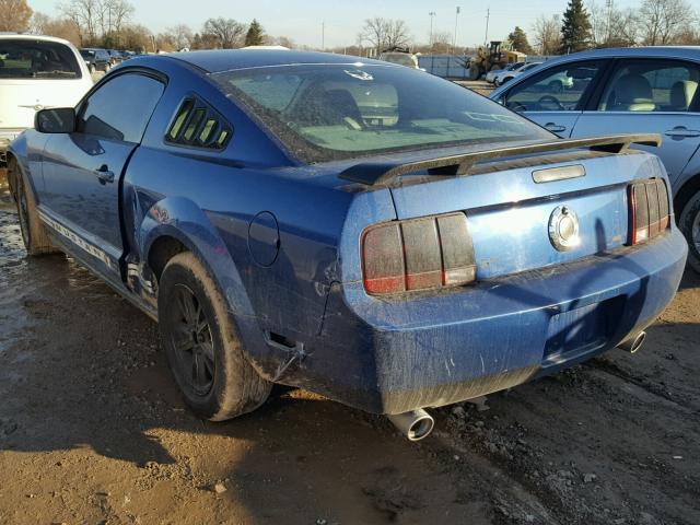 1ZVFT80N565246594 - 2006 FORD MUSTANG BLUE photo 3