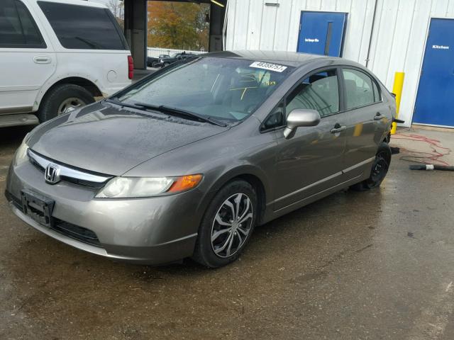 1HGFA16556L118652 - 2006 HONDA CIVIC LX CHARCOAL photo 2