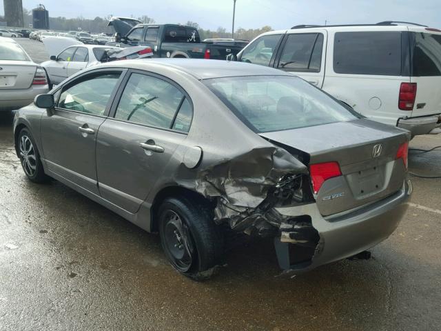 1HGFA16556L118652 - 2006 HONDA CIVIC LX CHARCOAL photo 3